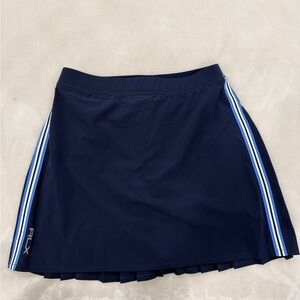 RLX Ralph Lauren Navy Blue Mini Skirt with Stripes